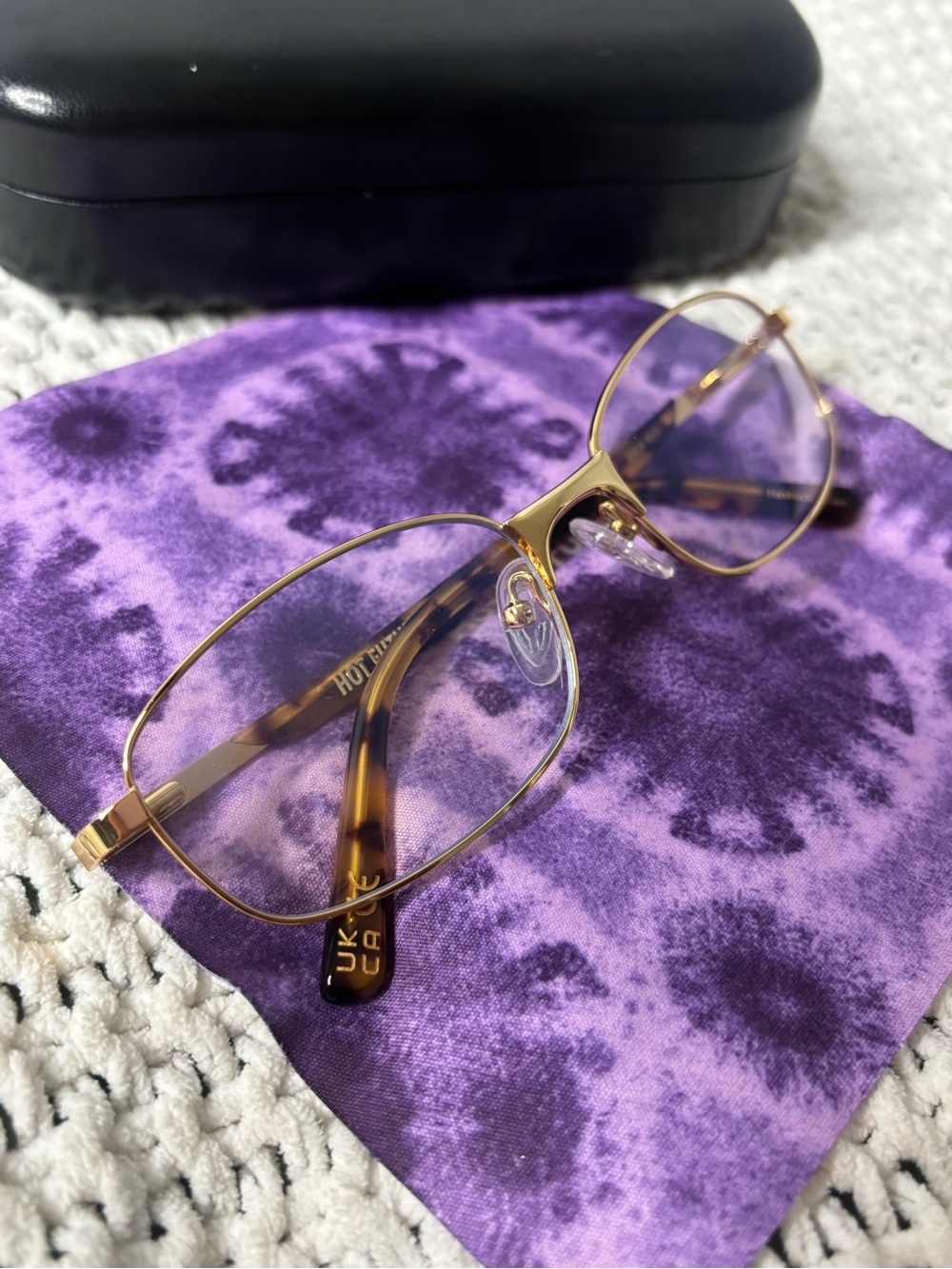 Hot Futures Gold/Tortoiseshell Metal Frame Glasses